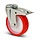PU zwenkwiel met rem 125 mm - 200 kg