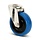 Rvs zwenkwiel 125 mm - Elastisch rubber - 190 kg