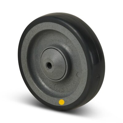 Derby Ruote ESD Rvs wiel 125 mm - antistatisch PU - 200 kg