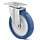 RVS PU zwenkwiel 160 mm - kogellager - 450 kg