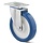 RVS PU zwenkwiel 200 mm - kogellager - 450 kg
