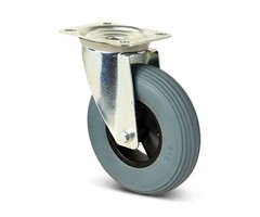 Antilek zwenkwiel 200 mm geschuimd PU - 100 kg