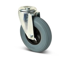 Antilek zwenkwiel 200 mm geschuimd PU - 100 kg