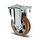 Gebolleerd PU bokwiel 160 mm - 510 kg