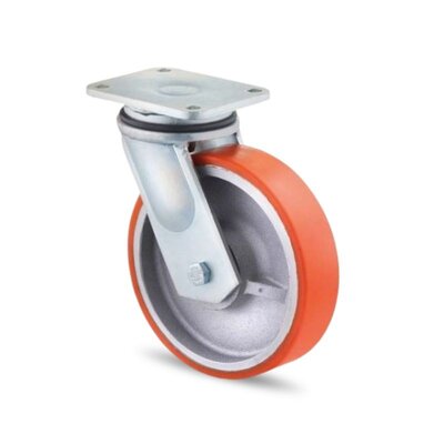 PU zwenkwiel 200 mm - kogellager - 1500 kg