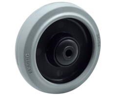 Elastisch rubber wiel 125 mm - 220 kg