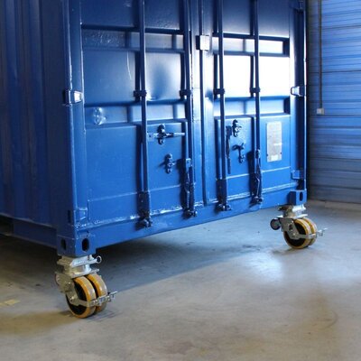 ISO zeecontainer zwenkwiel met rem 250 mm - 3000 kg