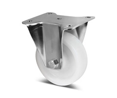 Rvs bokwiel 125 mm Nylon - 500 kg