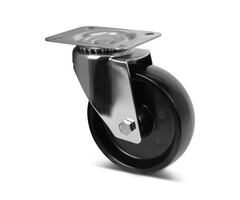 Rvs hittebestendig zwenkwiel 160 mm - 250 kg