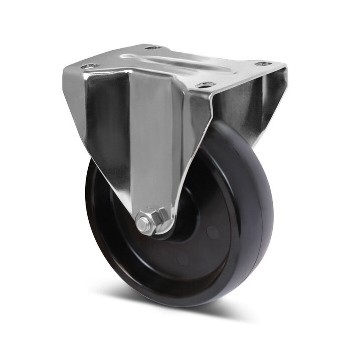 Rvs hittebestendig bokwiel 100 mm - 150 kg