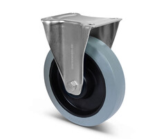 Elastisch rubber bokwiel 200 mm - 400 kg