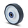 Rvs wiel 160 mm - zacht PU - kogellager - 450 kg