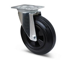 Volrubber zwenkwel 160 mm - 140 kg