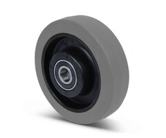 Elastisch rubber wiel 160 mm - 350 kg