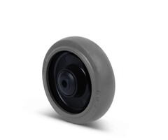 Elastisch rubber wiel 125 mm - 220 kg