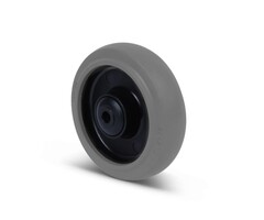 Elastisch rubber wiel 125 mm - 220 kg