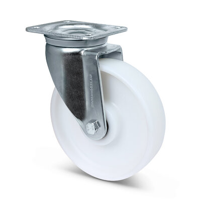 Nylon zwenkwiel 160 mm - kogellager - 700 kg