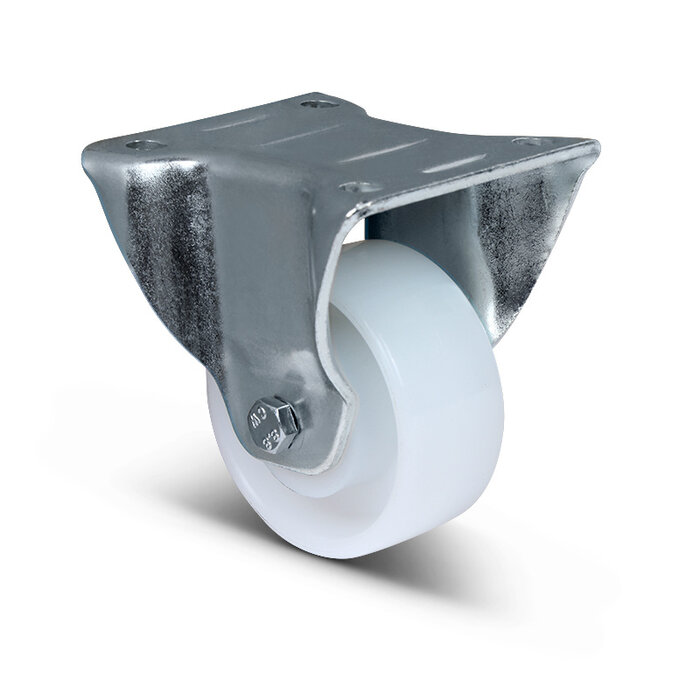 Nylon bokwiel 80 mm - kogellager - 200 kg