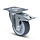 TPR rubber zwenkwiel met rem 100 mm - rogellager - 100 kg