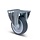 TPR rubber bokwiel 100 mm - rollager - 100 kg