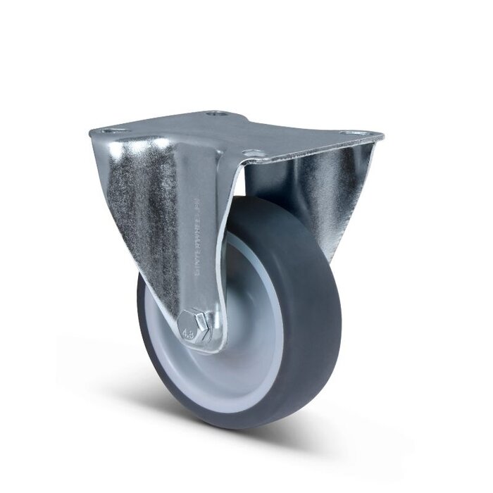 TPR rubber bokwiel 100 mm - rollager - 100 kg