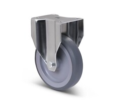 Derby Ruote Rvs bokwiel 100 mm Rubber - 80 kg