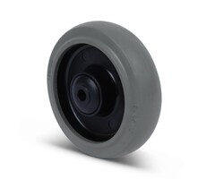 Elastisch rubber wiel 125 mm - 220 kg