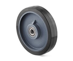 Elastisch rubber wiel 250 mm - 500 kg