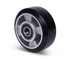 Elastisch rubber wiel 125 mm - 300 kg