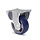 Blauw PU bokwiel 100 mm - 200 kg