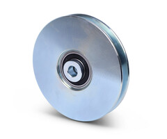 Kabelschijf 117 mm met U groef - 240 kg