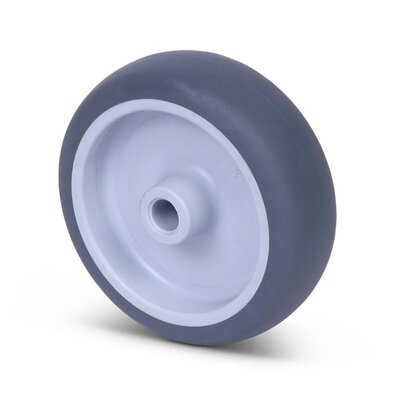 Rubber wiel 50 mm - asgat 8 mm - 50 kg