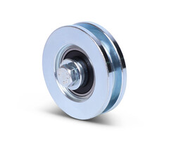 Groefwiel 60 mm met vierkante groef - 100 kg