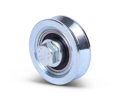 Groefwiel 40 mm met V groef - 70 kg