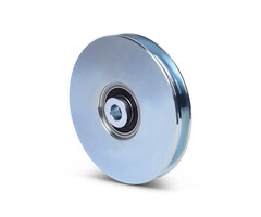 Kabelschijf 117 mm met U groef - 240 kg