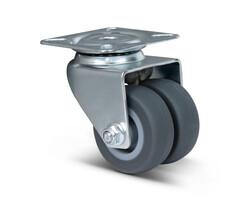 Dubbel zwenkwiel 50 mm - 80 kg