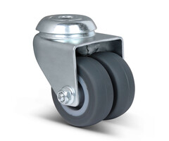 Dubbel zwenkwiel 50 mm - 80 kg