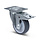 TPR rubber zwenkwiel met rem 100 mm - rogellager - 100 kg