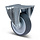 TPR rubber bokwiel 100 mm - rollager - 100 kg