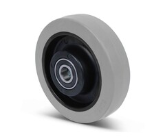 Elastisch rubber wiel 160 mm - 350 kg