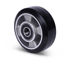 Elastisch rubber wiel 125 mm - 300 kg