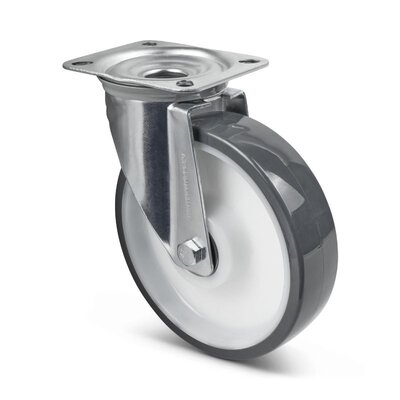 PU zwenkwiel 160 mm - kogellager - 350 kg