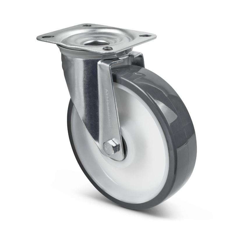 PU zwenkwiel 160 mm - kogellager - 350 kg