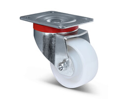 Nylon zwenkwiel 80 mm - 200 kg