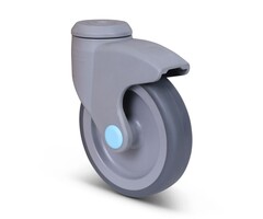 Rvs kunststof zwenkwiel 100 mm - 80 kg