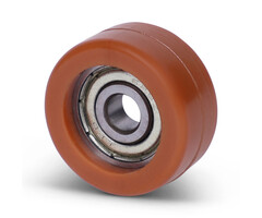 Geleiderol 22x10 mm - polyurethaan - 18 kg