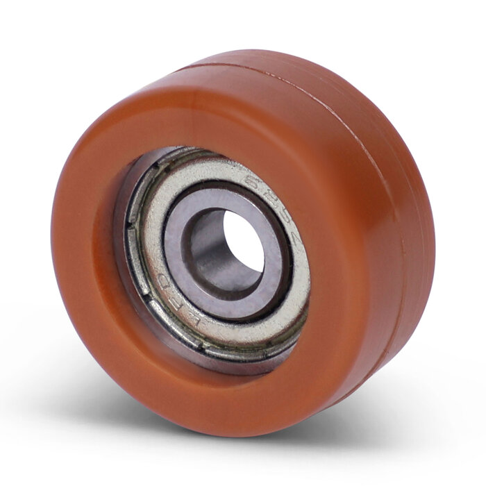 Geleiderol 22x10 mm - polyurethaan - 18 kg