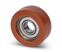 Geleiderol 35x15 mm - polyurethaan - 60 kg