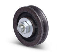 Groefwiel 60 mm met vierkante groef - 30 kg