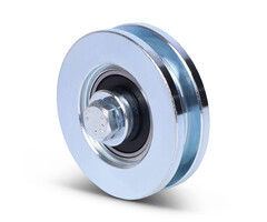 Groefwiel 60 mm met vierkante groef - 100 kg